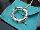 Tiffany & Co RARE Silver Gehry HUGE Tube Circle Round Necklace