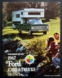 ford 1967 camper rv sales brochure 