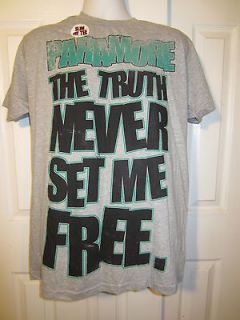 Hot Topic Paramore THE TRUTH NEVER SET ME FREE T SHIRT Size Small 