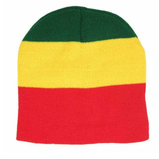   Beanie skull cap Stripe Jamaica Reggae Knit Winter Accessories Gift