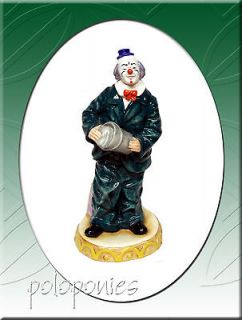 Royal Doulton Will He, Wont He Figurine HN1977   Retired 1994   Clown 