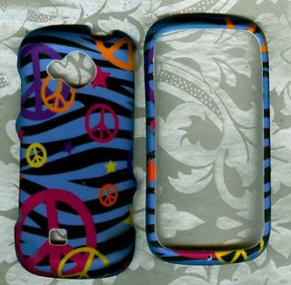 Blue Zebra Peace Samsung Reality U820 verizon phone hard case Cover