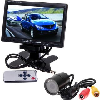   LCD Wide Screen Monitor & Car Rear View Backup Parking Camera Systerm