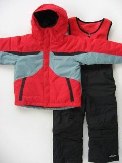 NWT Columbia Boys 2T 3T 4T Snowsuit 2 Piece ski outfit bibs $130 