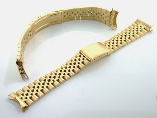 jubilee watch band mens datejust for rolex gold 20mm watch