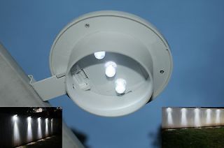 SOLAR POWERED LED OUTDOOR LIGHTS FOR GUTTER INSTALLATION W MOUNTING 