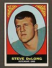 1967 topps steve delong card 128 san diego chargers t
