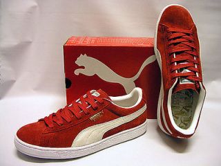 puma the suede red classic eco mens us size 14 uk 13