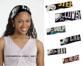 NFL JERSEY FANBANDS ASSORTED TEAMS CHOOSE YOUR TEAM HEAD BAND FANBAND