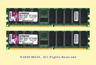   RAM 8GB 2x 4GB Kingston KTH DL145/8G PC2700R ECC Registered DDR Memory