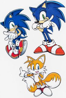 10.5 SONIC THE HEDGEHOG WALL SAFE STICKER CHARACTER BORDER CUT 