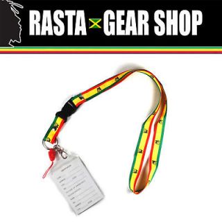   Key Chain Necklace One Love Selassie Africa Marley Reggae Rasta ID
