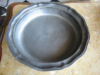 antique etain pur pewter serving dish bowl 