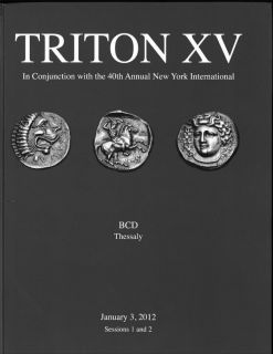 Triton XV auction catalog   BCD collection of ancient Greek coins of 