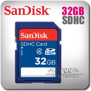 32gb sd sdhc memory card by sandisk new sealed time