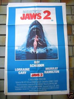 jaws 2 one sheet original movie poster from australia time