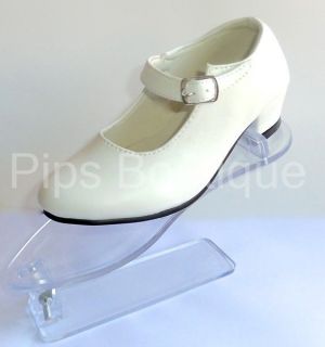 new girls spanish flamenco dance shoes white uk 10 30