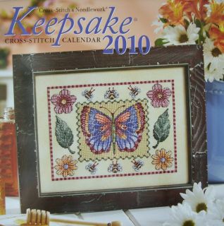 2010 KEEPSAKE CROSS STITCH CALENDAR, 13 Beautiful Designs, NEW
