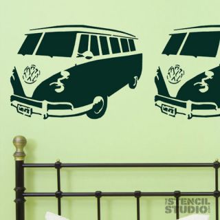 VW Camper Van Stencil, reusable wall stencil, various sizes available