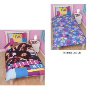 Little Mix Neon Reversible Panel Single Bed Duvet Quilt Cover Set 