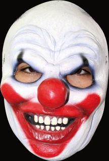 scary white face clown latex halloween horror mask  16 02 