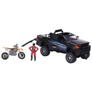 mxs dirt bike toy and truck o neal gear time