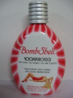   SKIN BOMBSHELL 100XX HOT TINGLE BRONZER INDOOR TANNING BED LOTION