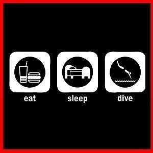 eat sleep dive scuba diver rebreather speargun t shirt from