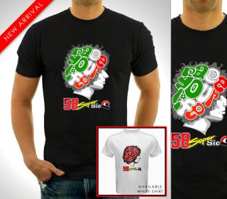 Marco Simoncelli Supersic RIP MotoGP Champion Honda Team T Shirt Shirt 