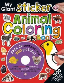   Sticker Animal Coloring Book by Roger Priddy 2007, Paperback