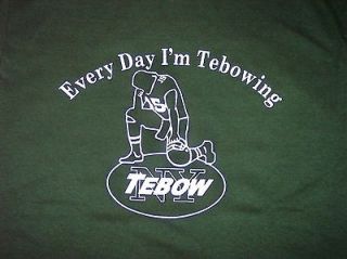 NEW XL Tim Tebow New York Jets Every Day Im Tebowing T Shirt