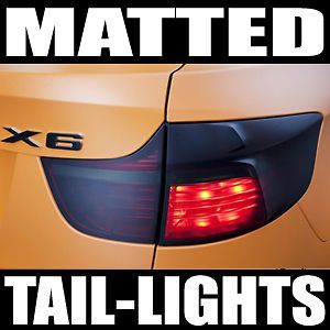 Matte Taillight Headlight Tint Smoke Tail Lights Black Out Tinted 