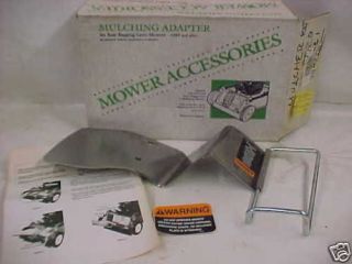 nos vintage rear bagger mowers mulching adapter 