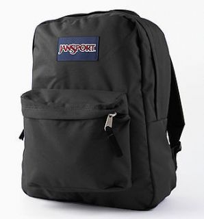 JANSPORT Superbreak Backpack Black School Book Bag NEW Licensed NWT