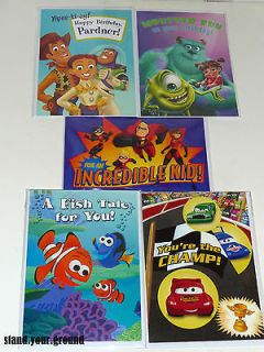   Birthday Party Card Monsters Inc,Finding Nemo Pop Up Storybook