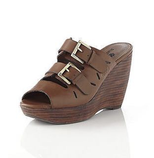 RUFF HEWN Slayer Wedges Sandals Shoes Boho Hippie Platforms 10 Brown 