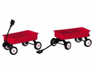 lemax village collection red wagons set of 2 44175 time