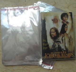 100 DVD Case/Box Cello Plastic Sleeves Wrap Bags one one one