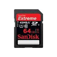   Extreme 64 GB, Class 10 45MB s   SDXC Card   SDSDRX3 064G A21