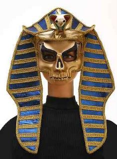 king tut egyptian mask skull skeleton mummy king pharaoh snake costume 