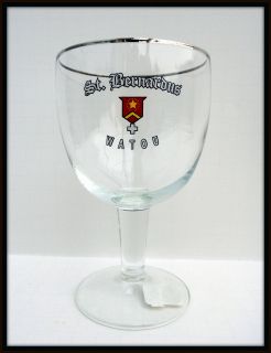 st bernardus watou red logo chalice glasses 