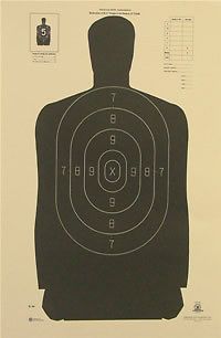 100 b34 b 34 p silhouette pistol rifle shooting targets