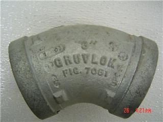 gruvlok 3 galvanized elbow fig 7051  37