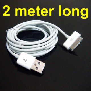 2M USB DATA SYNC Cable Charger Adapter for iPhone 4G 4S iPod Nano 