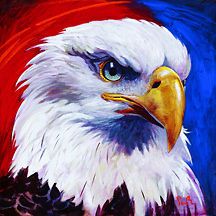 Eagle II by Simon Bull  Giclee on Canvas  Signed and Numbered