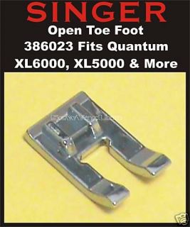 singer open toe foot 386023 fits all xl models returns