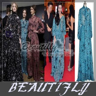   Sheer New Year Long Formal Gown Evening Prom Women Dress Six colors