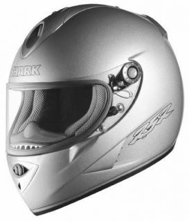 Shark RSR2 Furtif Silver Motorcycle Helmet Adult Size Large L