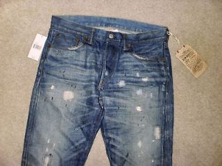   RRL Mens Slim Bootcut Cold Spring Blue Jeans * NWT $390 * 30 x 32