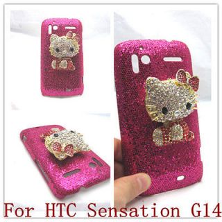 Bling red hello kitty Case Cover for HTC Sensation 4G G14